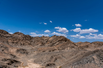 荒芜的戈壁风景 高原