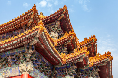 北京故宫角楼飞檐斗拱