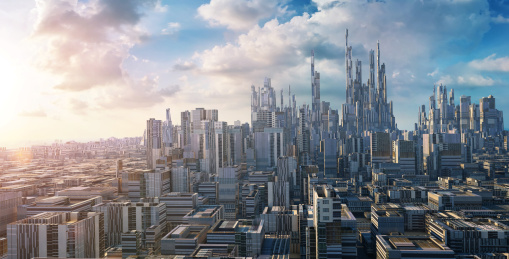 3d未来科幻城市 城市
