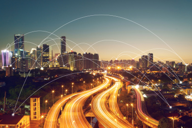 城市智能无线上网概念图