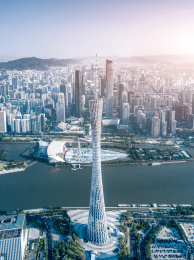 广州城市风光航拍
