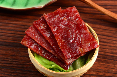传统中国食品猪肉脯