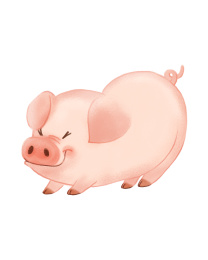 猪年插图金猪拱门