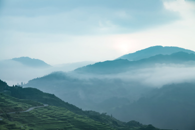 贵州黔东南加榜梯田风光