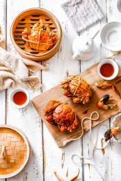 美食清蒸大闸蟹