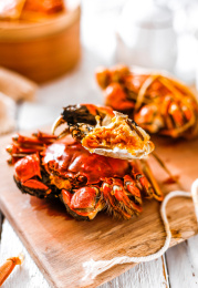 美食清蒸大闸蟹