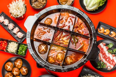 吃麻辣的火锅