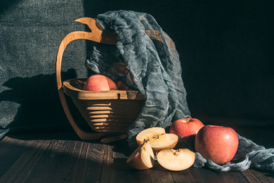 果篮中的苹果 果实