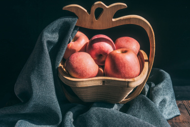 果篮中的苹果 果实