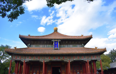 秋天北京的雍和宫和孔庙