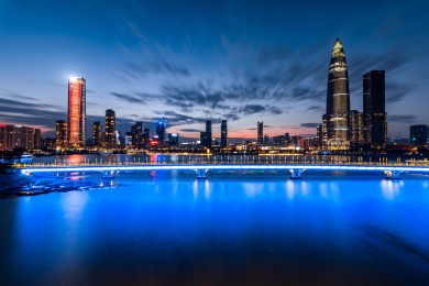 深圳后海金融区城市天际线