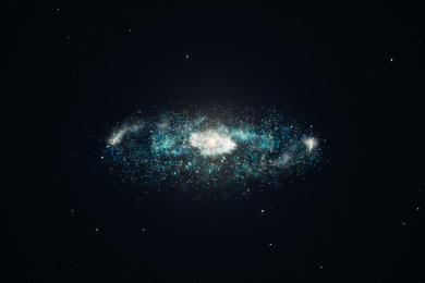 三维渲染，绚丽星河