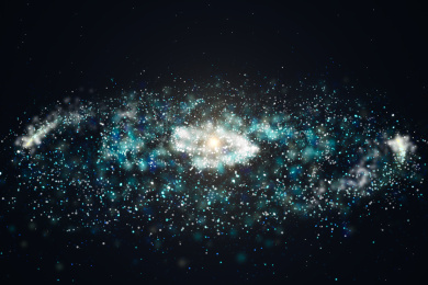 三维渲染，绚丽星河