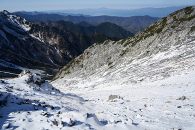 日本南阿尔卑斯山脉的山岳风景