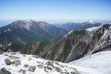 日本南阿尔卑斯山脉的仙丈岳和甲斐驹岳