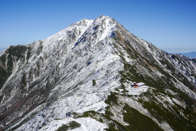 北岳和北岳山庄 日本南阿尔卑斯山脉