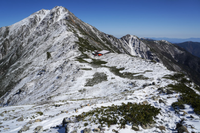 北岳和北岳山庄  日本南阿尔卑斯山脉