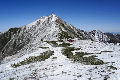 北岳和北岳山庄  日本南阿尔卑斯山脉