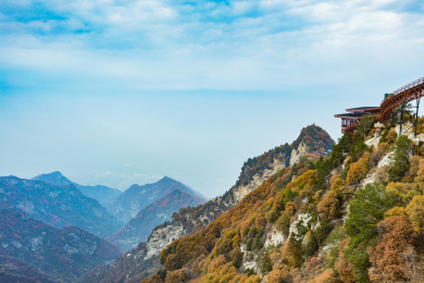 山东青州云门山景区秋日风光_站酷海洛_正版图片_视频_字体_音乐素材