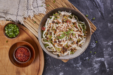 美味的鸡丝凉面