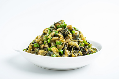 中国家常菜-青椒炒酸菜