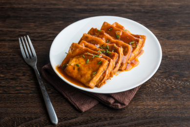 脆皮糖醋豆腐 传统美味