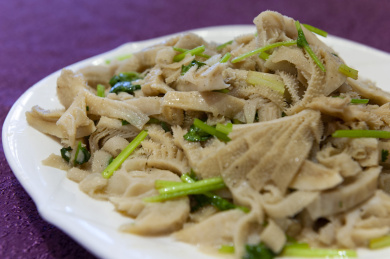 美味的芫爆散丹 美食