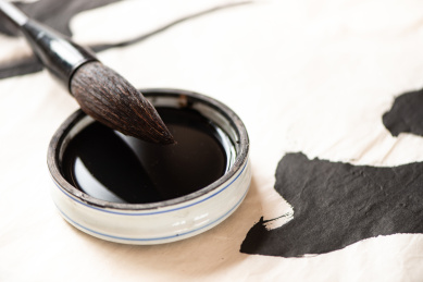 毛笔和墨汁 中国元素图片