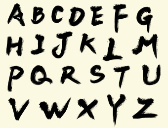 grunge style alphabet._站酷海洛_正版图片_视频_字体_音乐素材交易