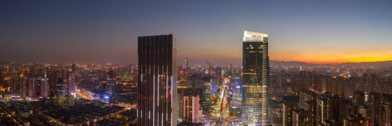 昆明北京路夜景航拍