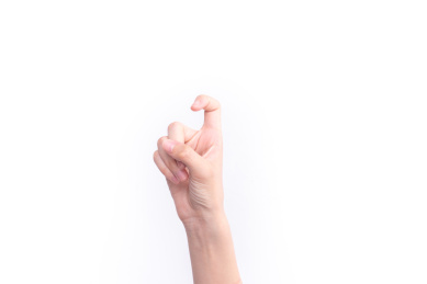 代表数字九的手势 九