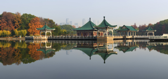 中国湖北武汉东湖碧潭观鱼风景区