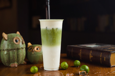 抹茶冰沙奶茶饮料 水果