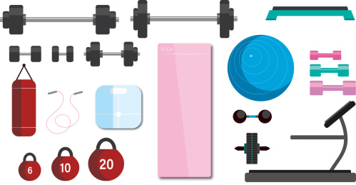 健身房锻炼减脂增肌器械GYM