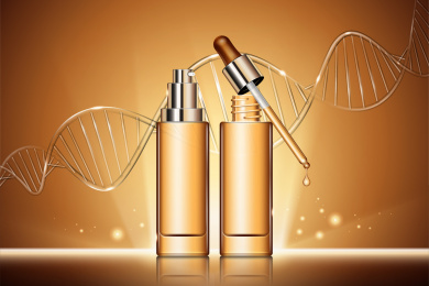 护肤品精油瓶广告