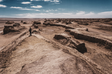 中国青海省冷湖镇雅丹地貌