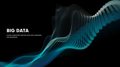 企业大数据抽象科技感背景图