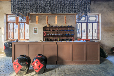 红高粱影视城客栈场景