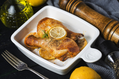 柠檬烤鸡腿肉 烧烤