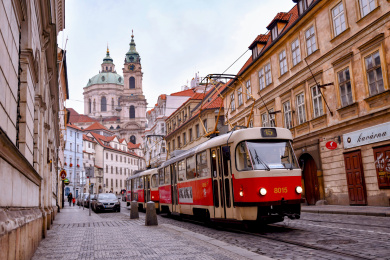 欧洲布拉格街景 欧洲