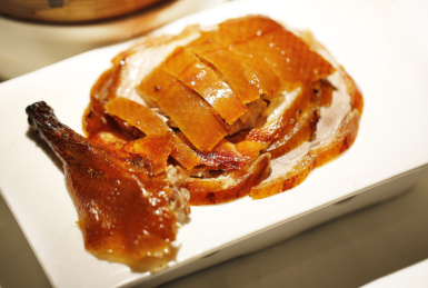 北京烤鸭特写 烤鸭