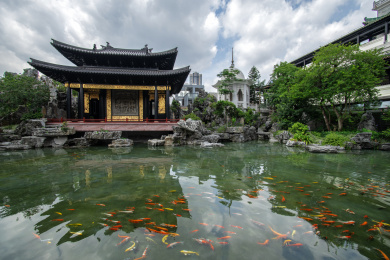 广州城市风光，粤剧艺术博物馆