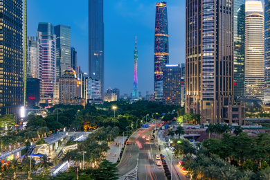 广州珠江新城夜景