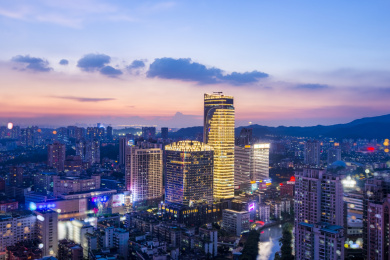 广州天河区夜景