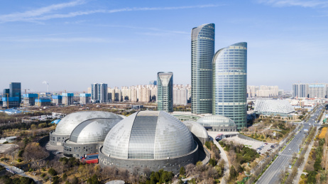 济南三馆航拍 中国