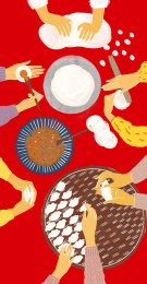 手部动作春节包饺子插图
