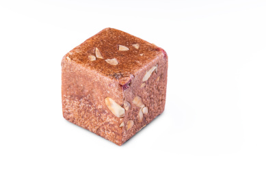 白底烘焙产品杏仁红茶方面包