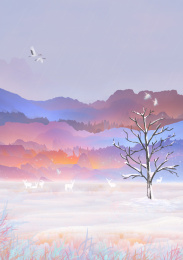梦幻风景插画