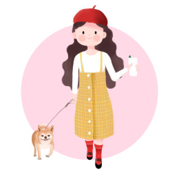 小资的时尚女孩 女孩