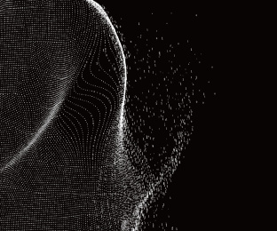 波浪抽象图形设计,科学技术背景感,黑白背景图片